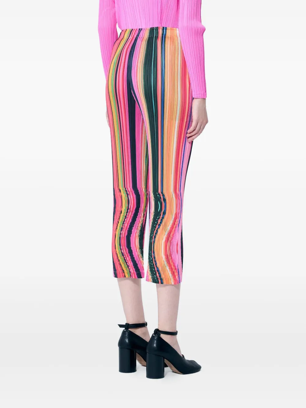 Pleats Please Issey Miyake Warp broek Roze