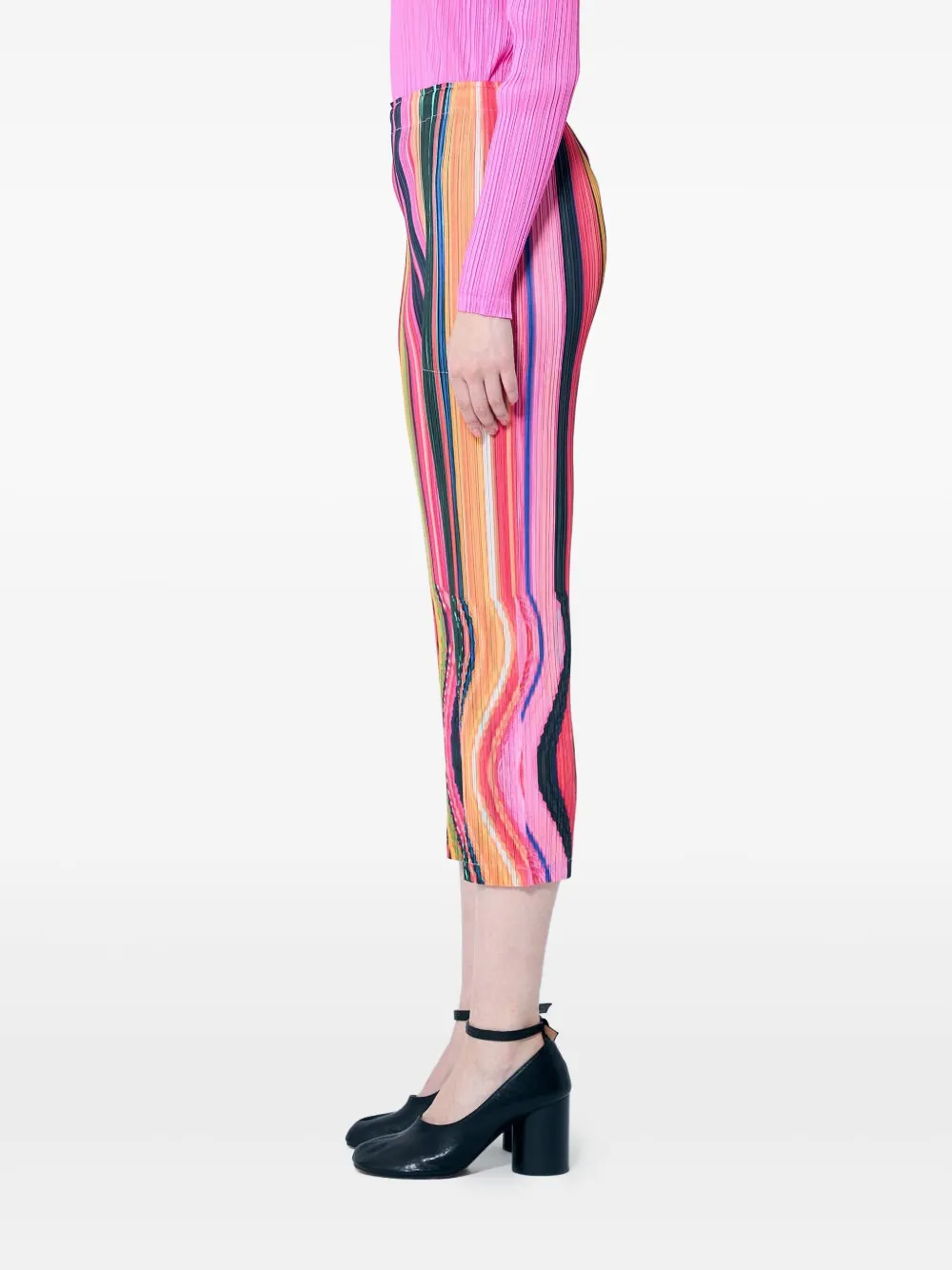 Pleats Please Issey Miyake Warp broek Roze