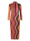 Pleats Please Issey Miyake Warp midi dress - Pink