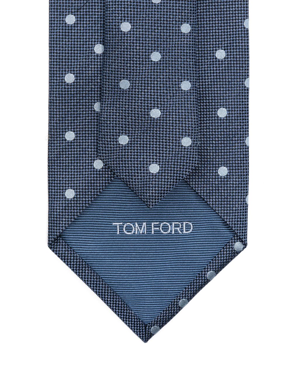 TOM FORD polka-dot tie - Blauw