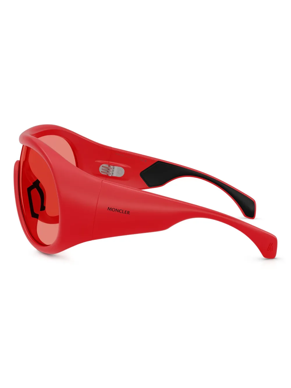 Moncler Eyewear Cloche zonnebril Rood