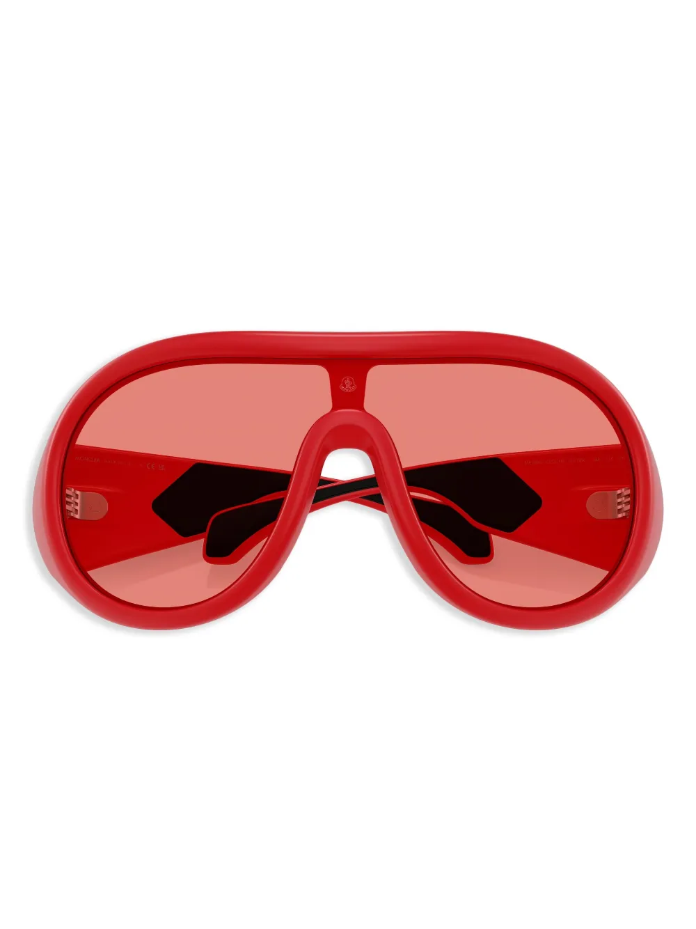Moncler Eyewear Cloche zonnebril Rood