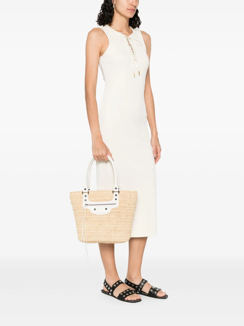 Balenciaga medium Le City Basket tote bag - Beige