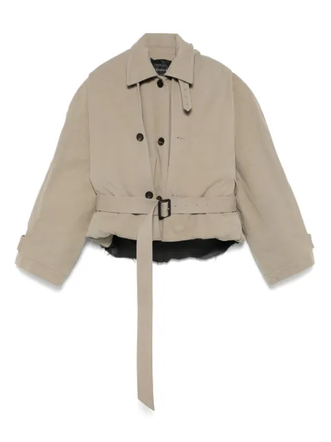 Balenciaga hooded trench jacket 