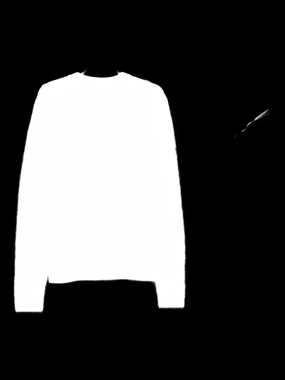 Casablanca monogram-pattern knitted sweater Zwart