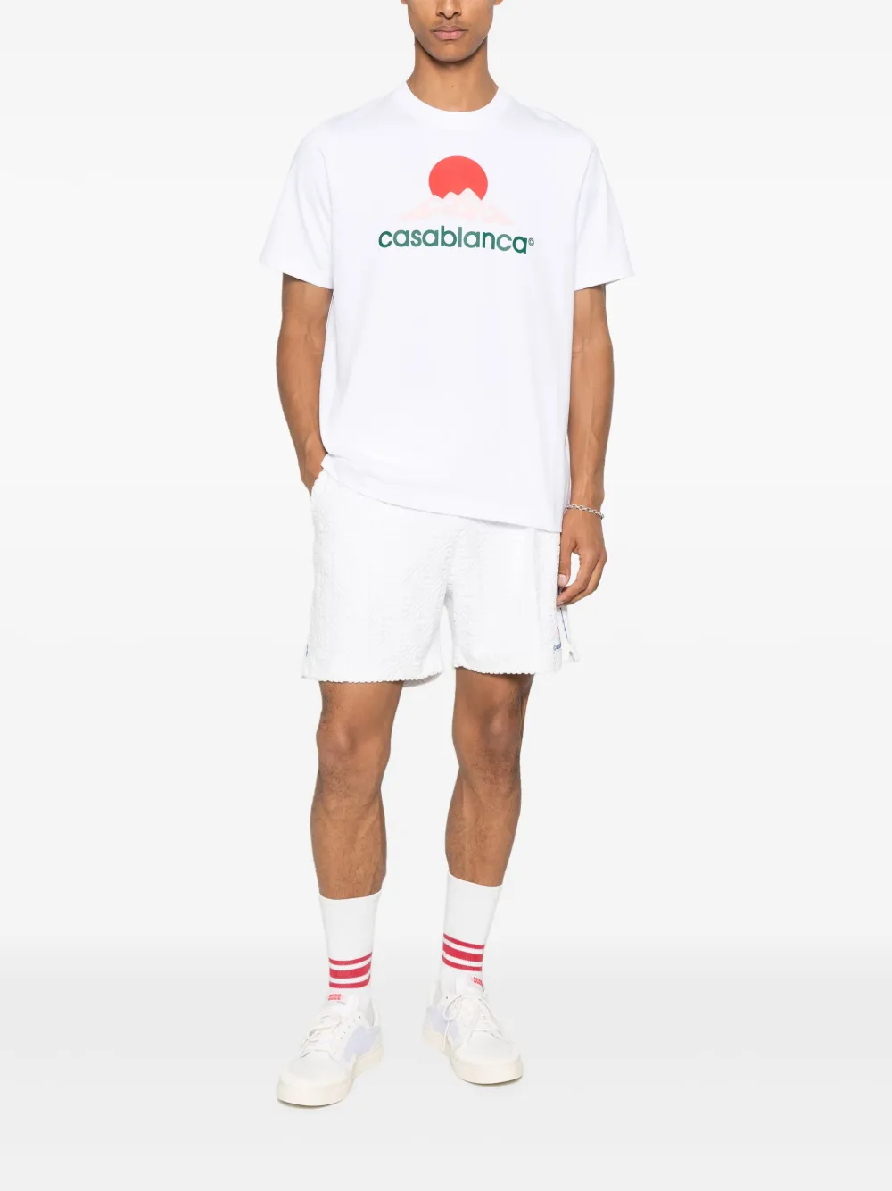 Casablanca organic-cotton t-shirt - Wit