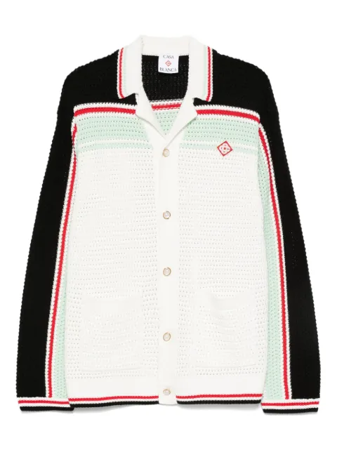 Casablanca stripe-detail cardigan