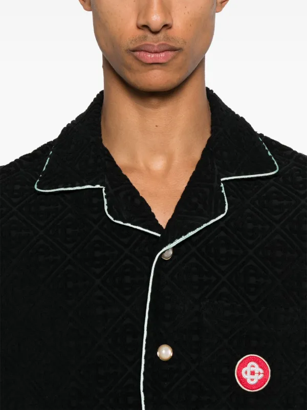 Casablanca cotton-blend Shirt | Black | FARFETCH