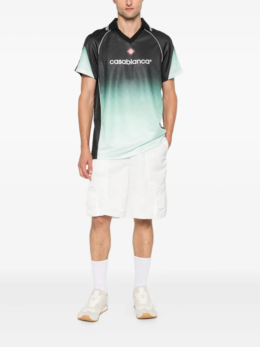 Casablanca gradient T-shirt Zwart