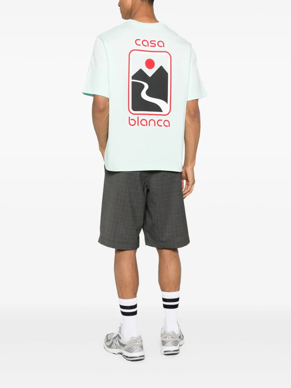 Casablanca Sunset Valley t-shirt - Groen