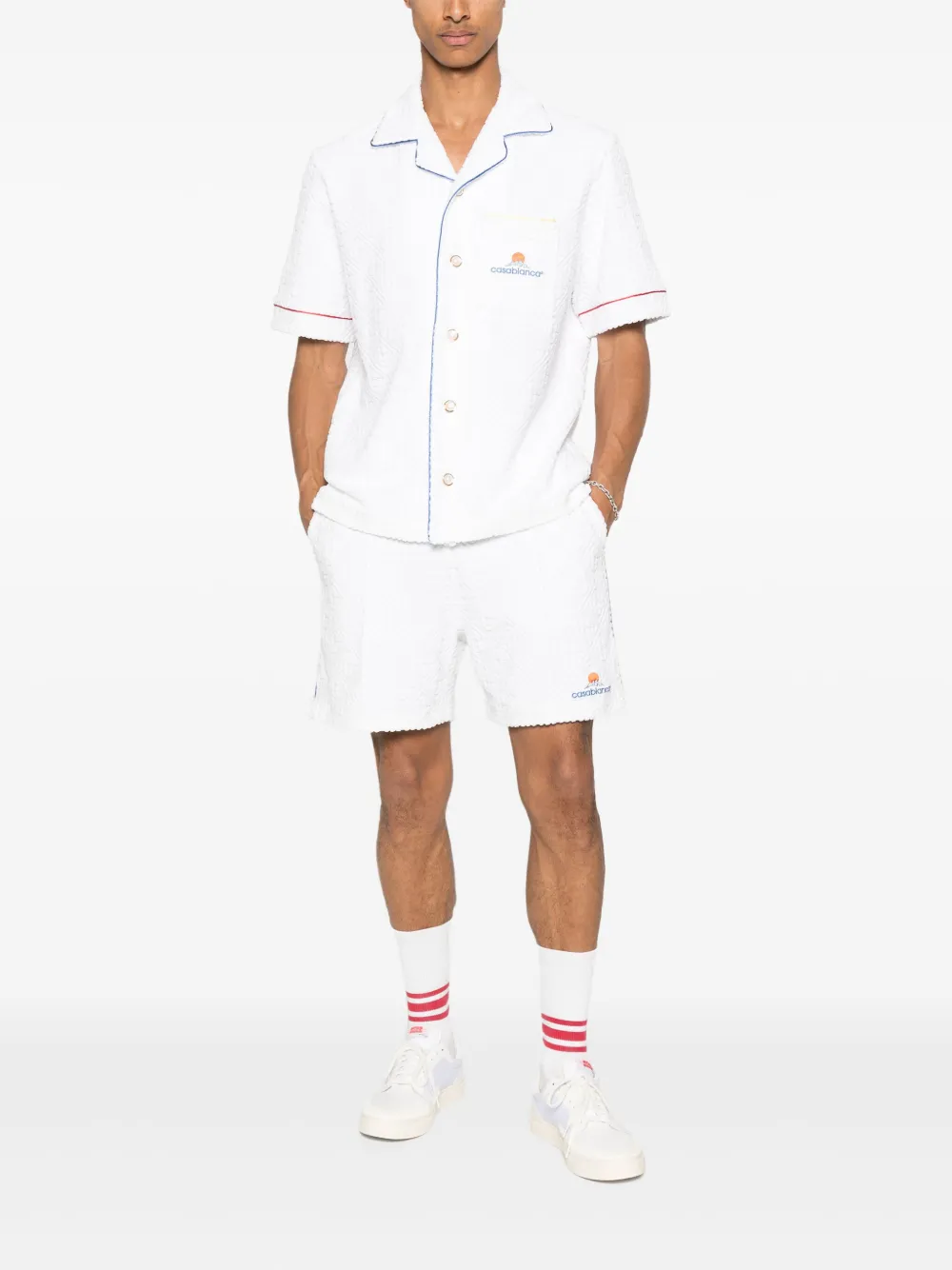 Casablanca cotton-blend shirt - Wit