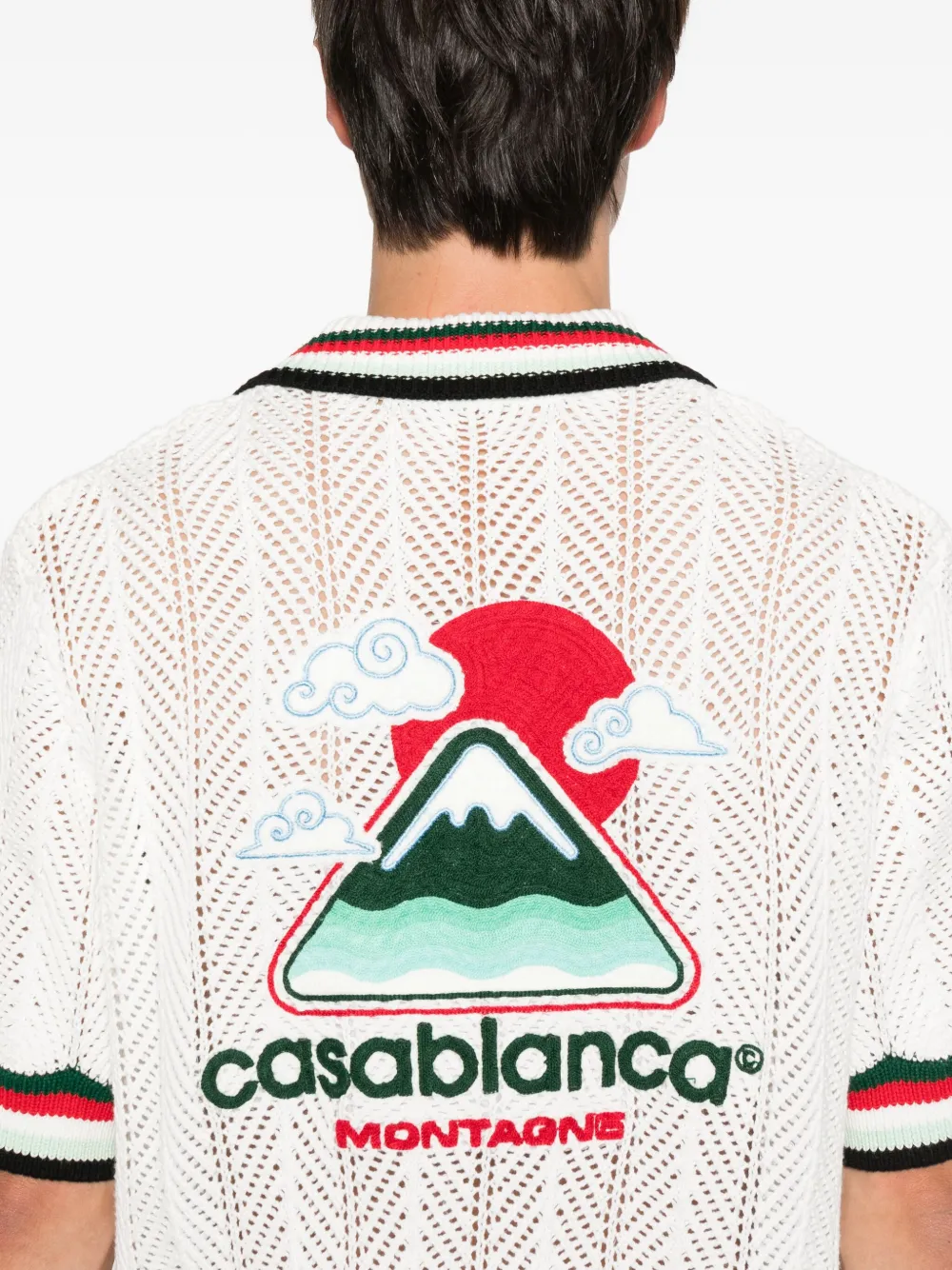 Casablanca logo-embroidered shirt Wit