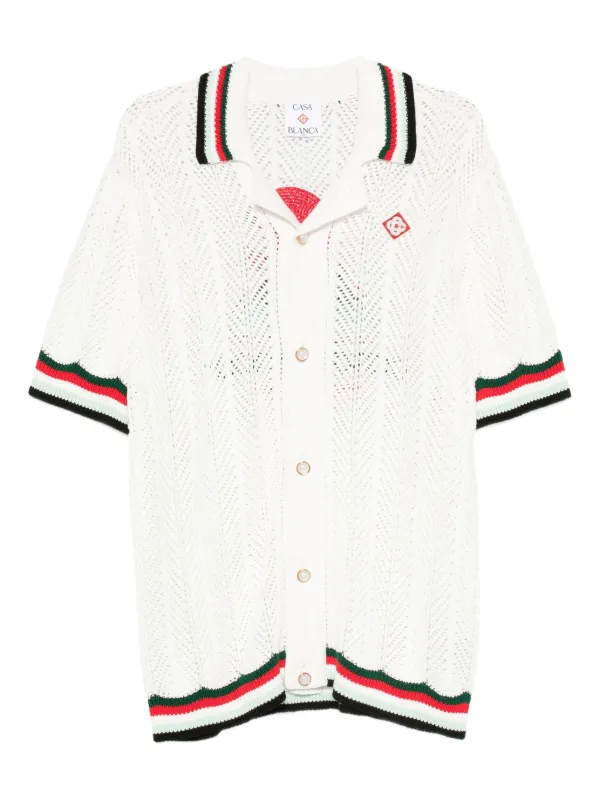 Casablanca ロゴ シャツ | ホワイト | FARFETCH JP