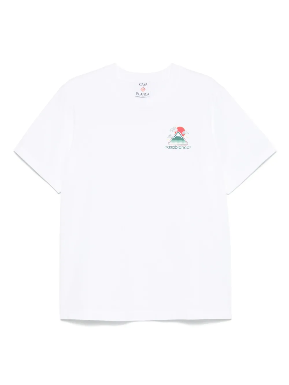 【関税込み】Casablanca ホワイト Montagne Tシャツ Casablanca Montagne Ondulée t-shirt | White | FARFETCH