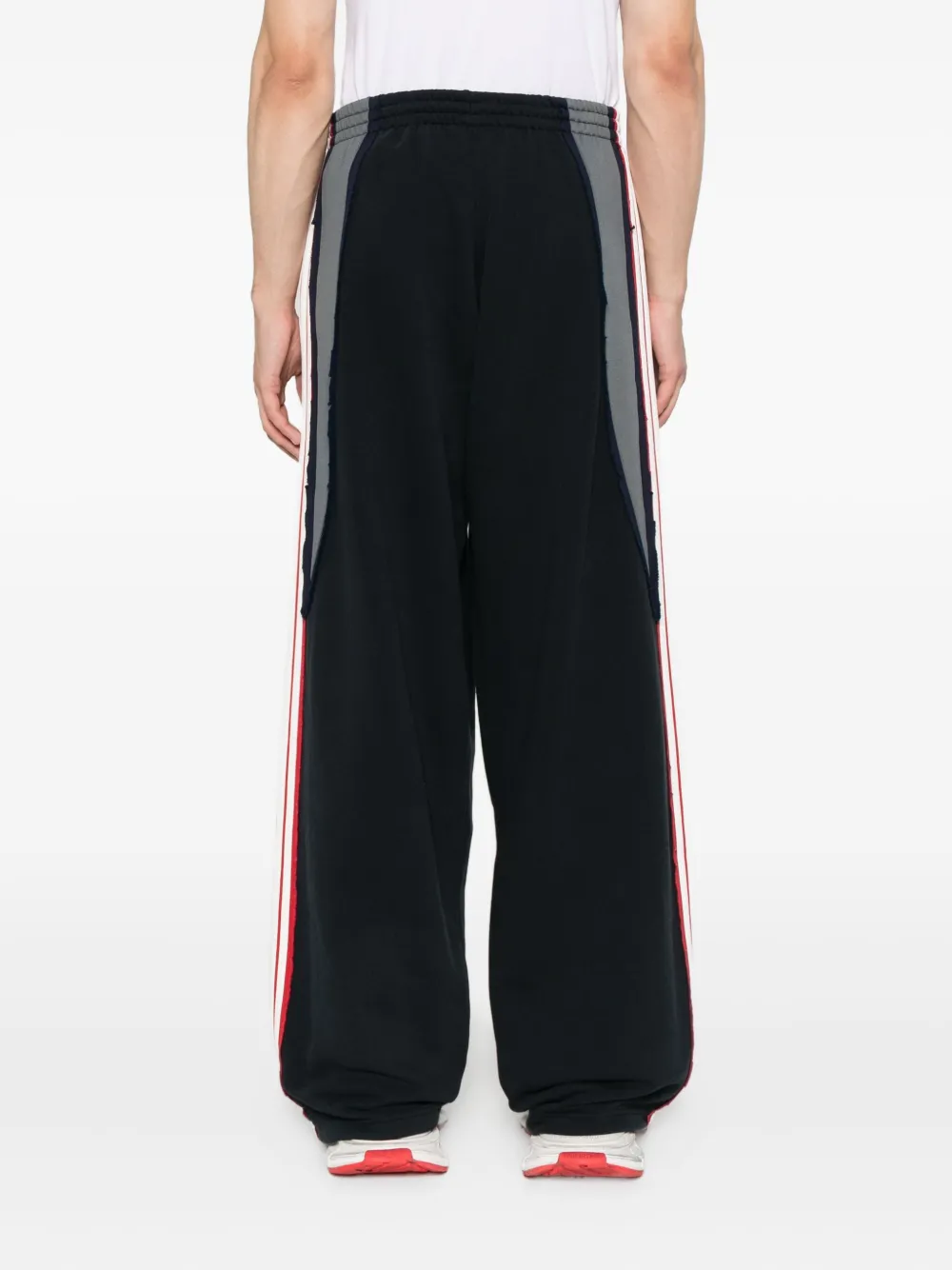 Balenciaga Trainingsbroek met wijde pijpen Zwart