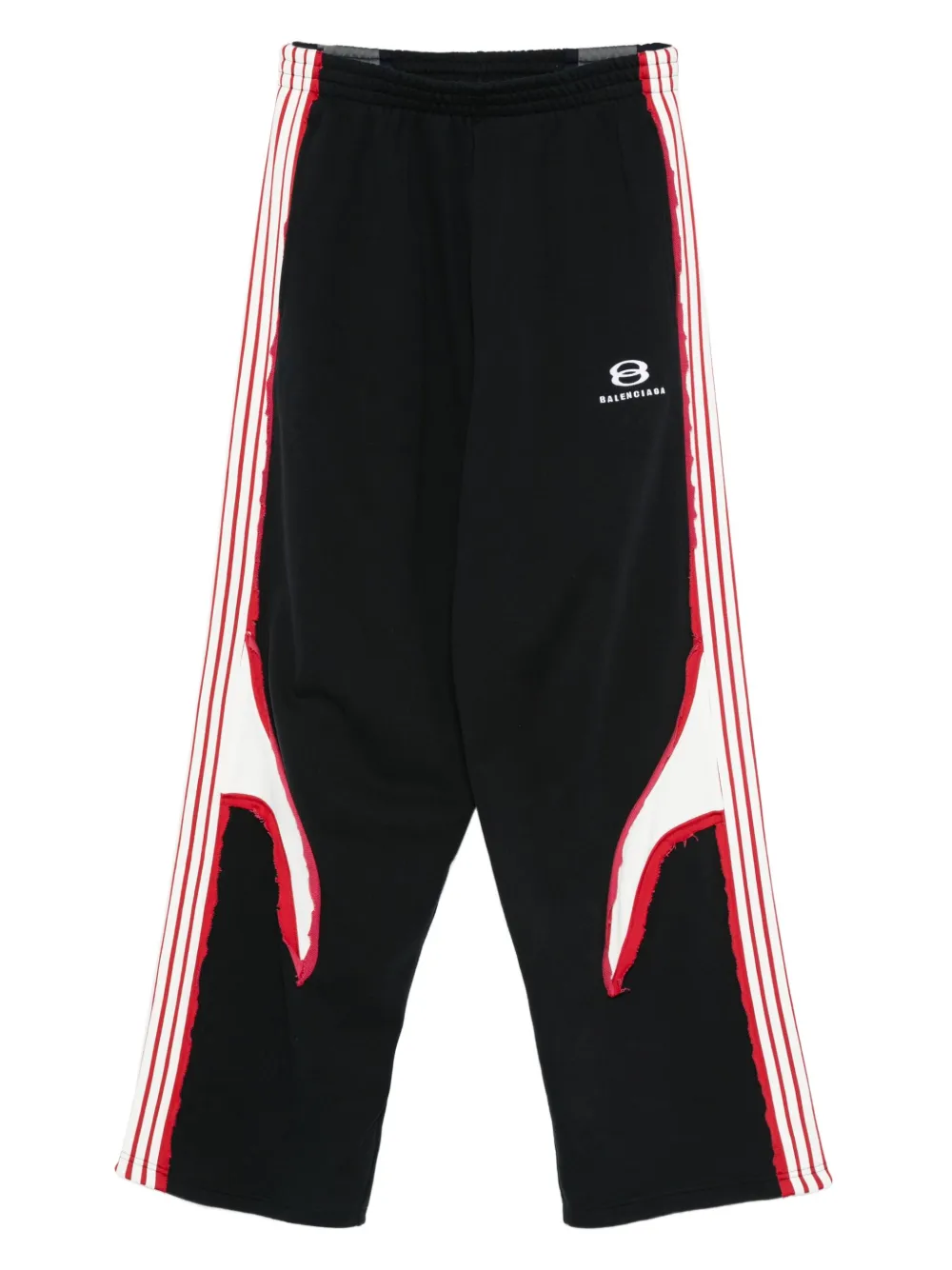 Balenciaga Trainingsbroek met wijde pijpen Zwart