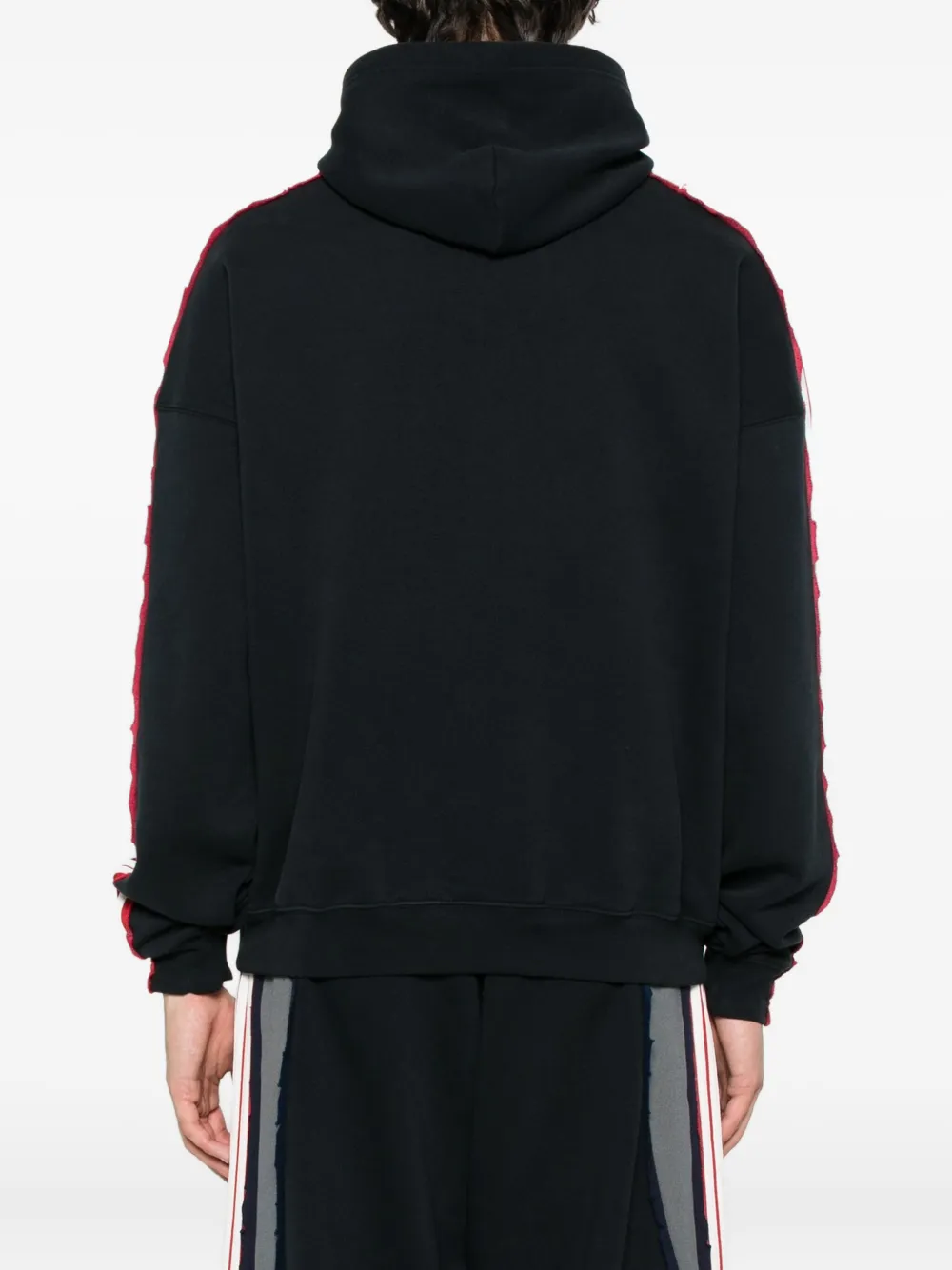 Balenciaga Gestreepte hoodie Zwart