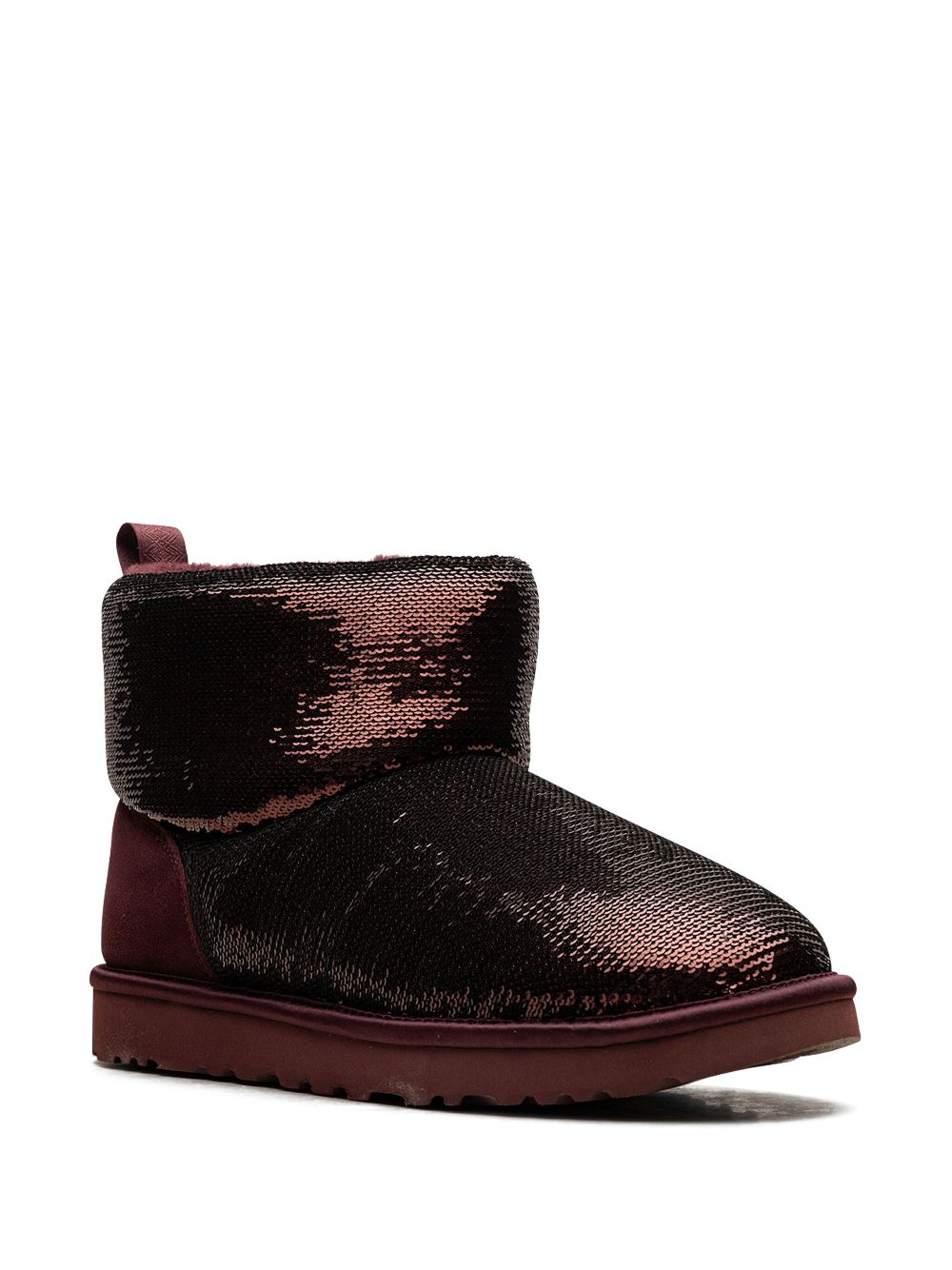 UGG Classic Mini Mirror Ball "Wild Grape" laarzen - Rood