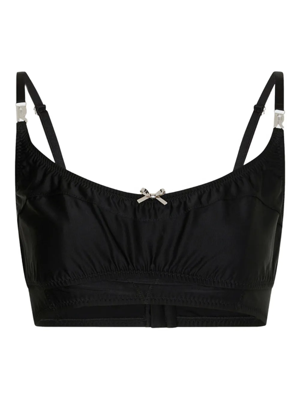 Rabanne bow-embellished tank top Zwart