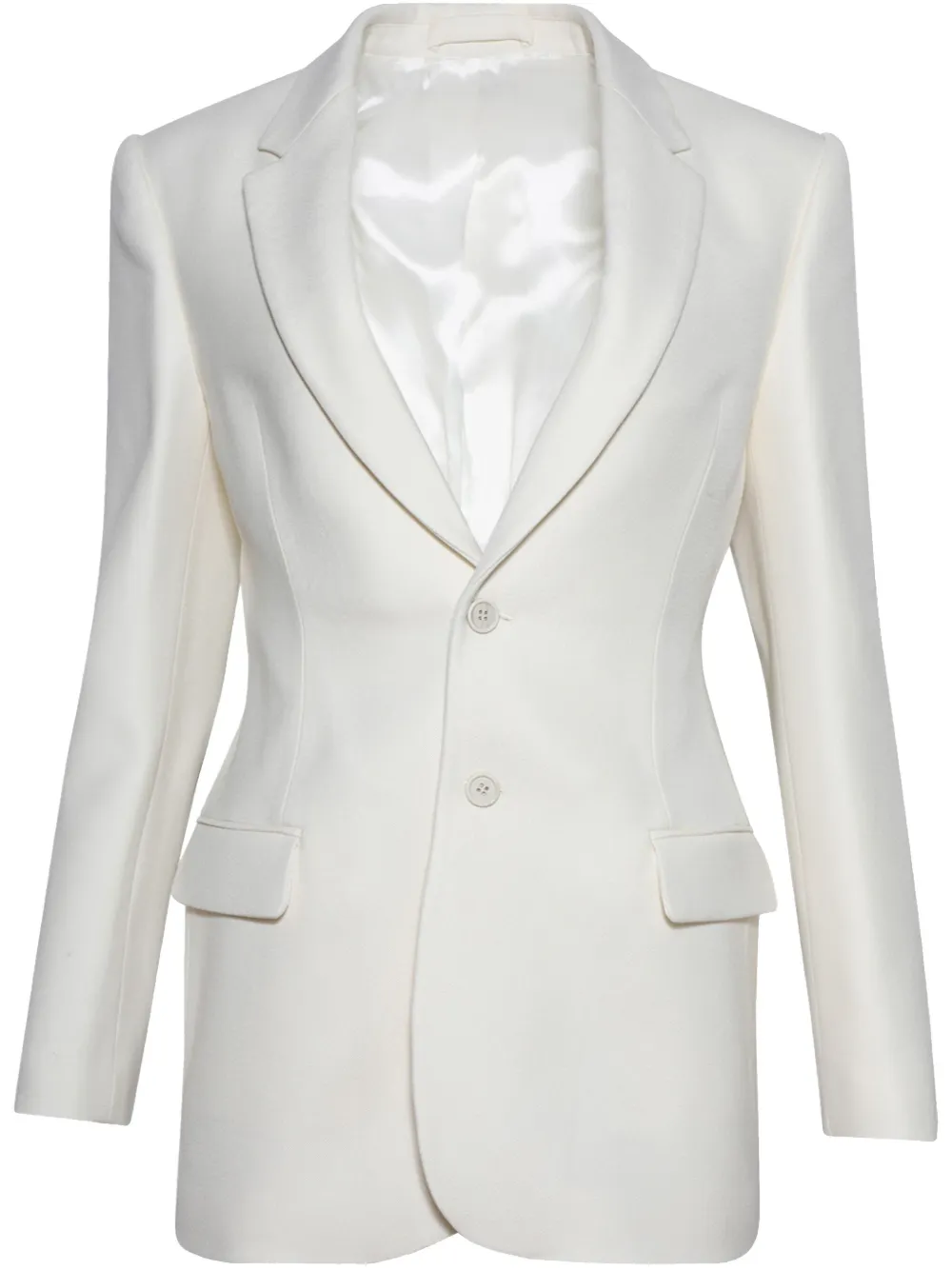 Shop Wardrobe.nyc Contour Blazer In White