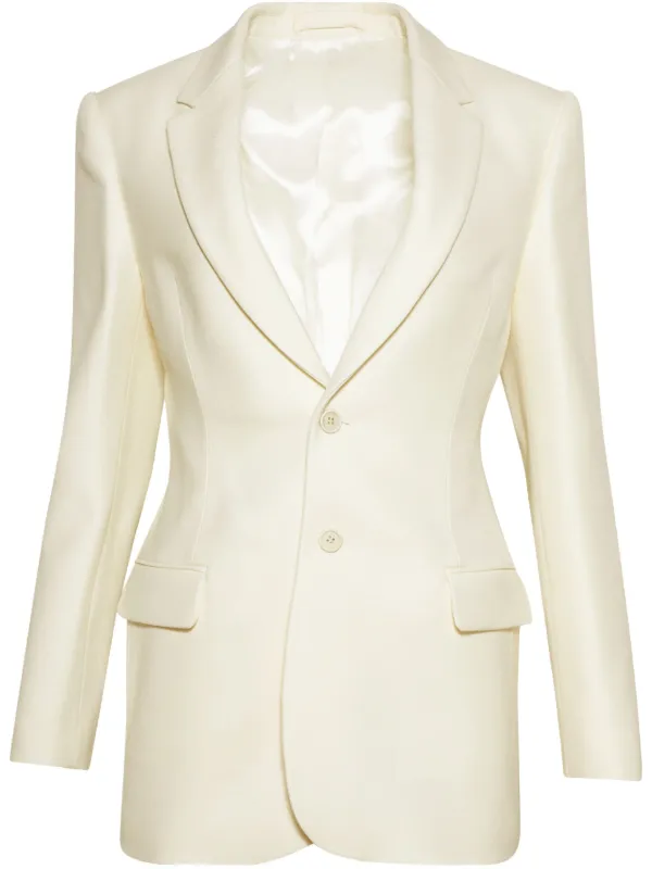 WARDROBE.NYC Contour Blazer in White