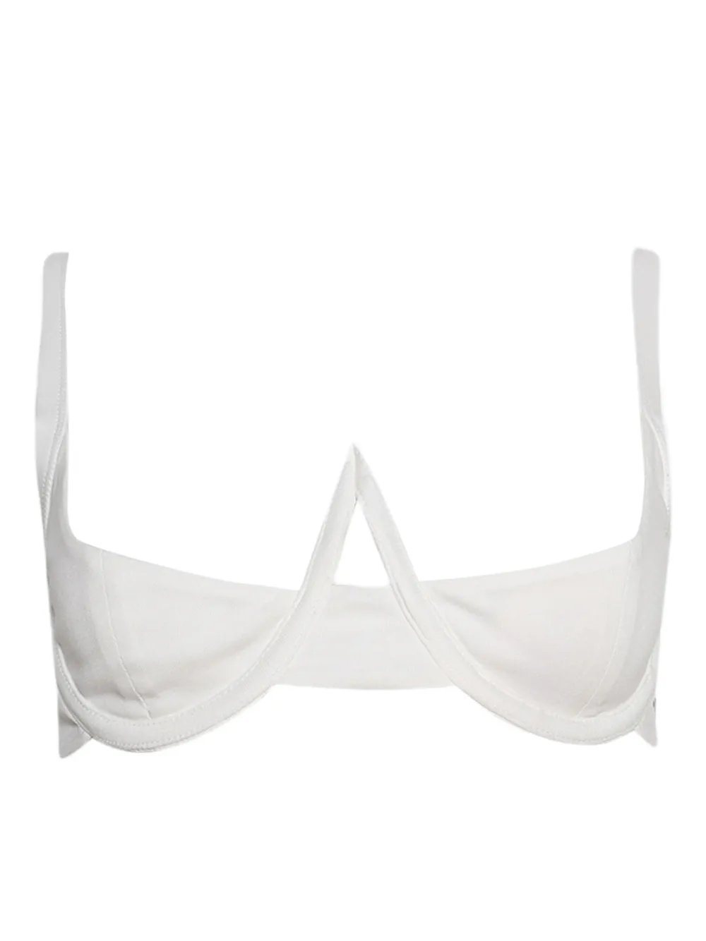 Natasha Zinko plunge-neckline bra Wit