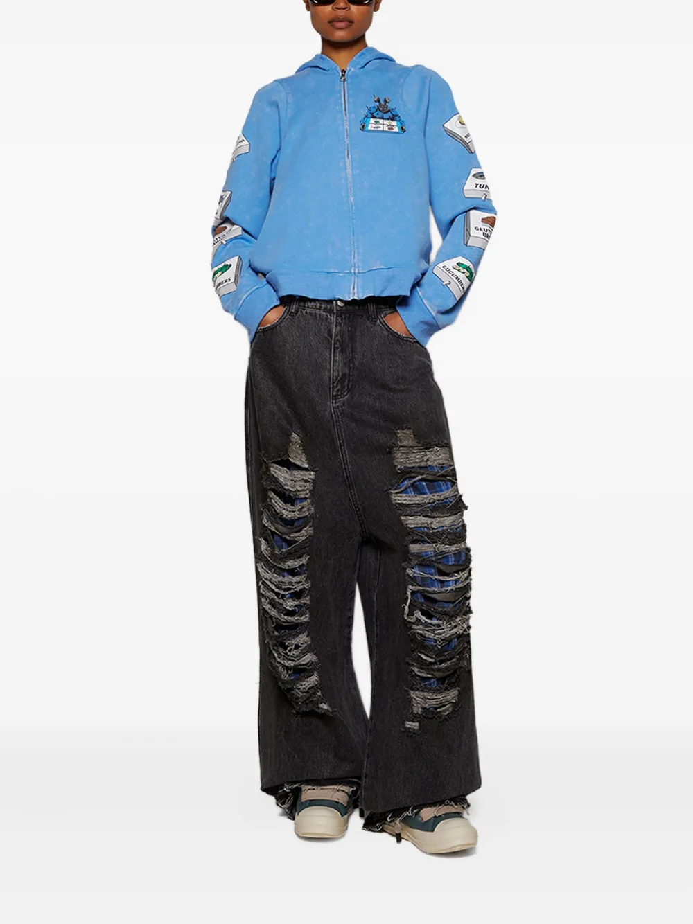 Rick Owens Leren sneakers Blauw