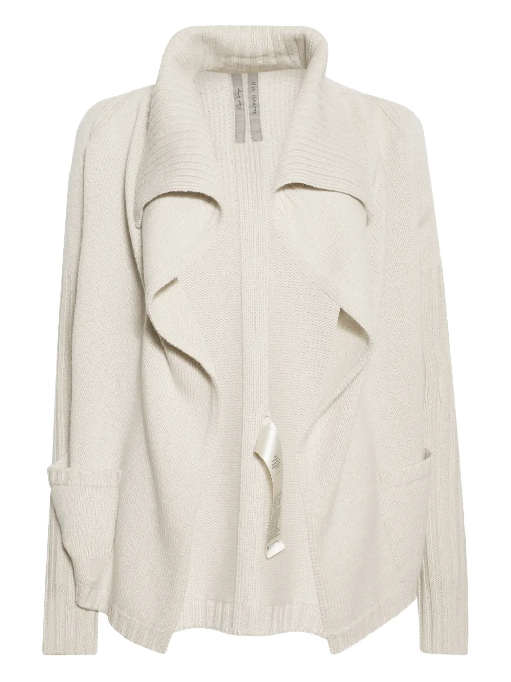 Rick Owens cárdigan estilo chal | neutro | Image 1