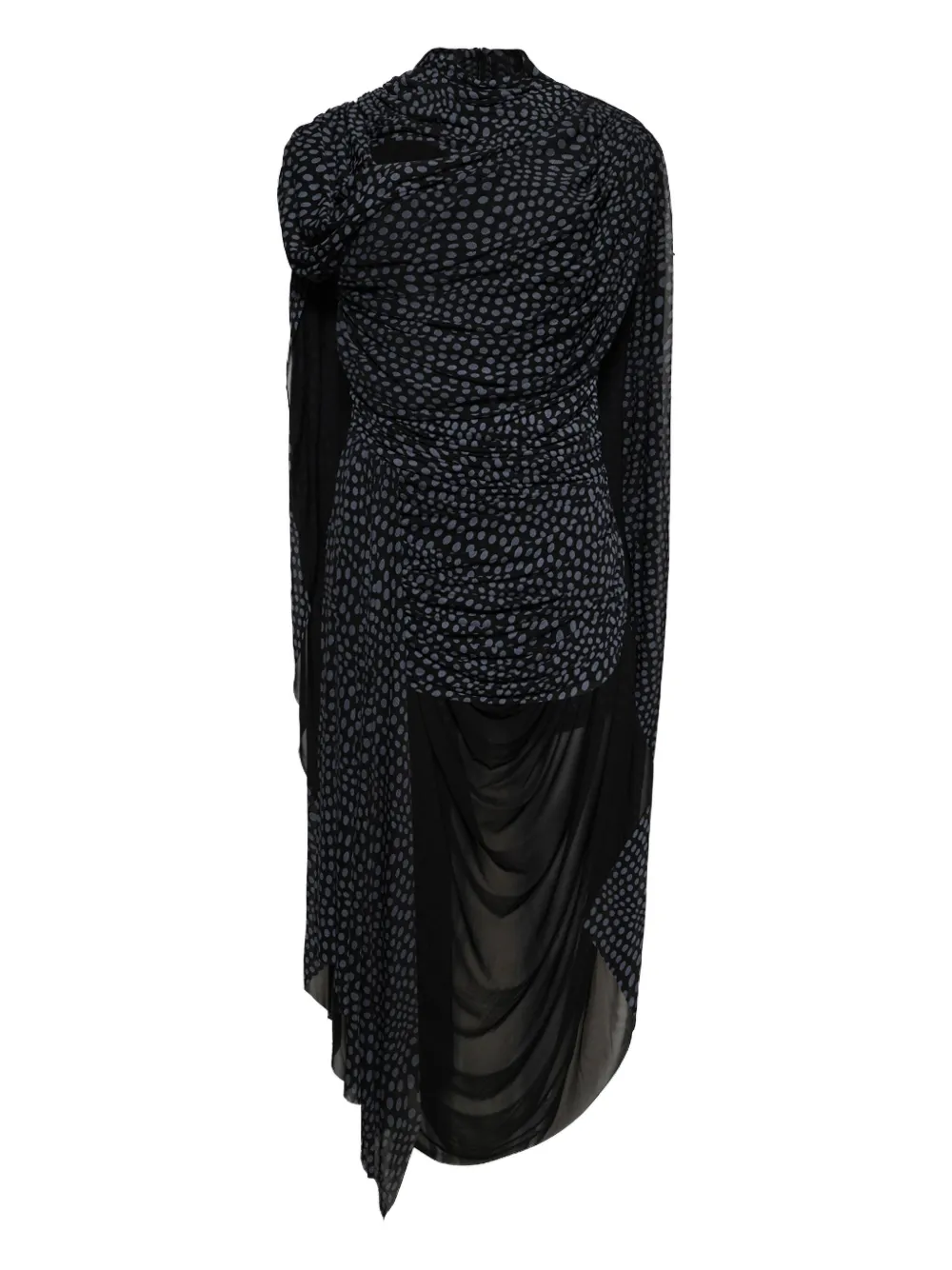 Christopher Esber robe courte Torrent à design drapé - Noir Christopher Esber robe courte Torrent à design drapé - Noir