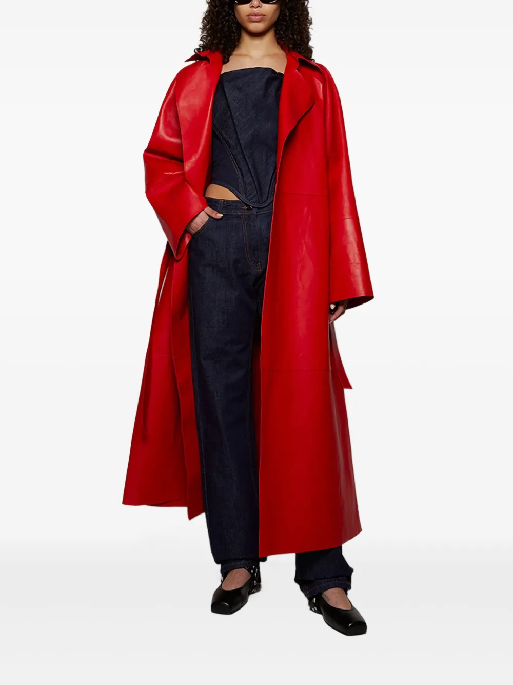Magda Butrym logo-patch jeans | Straight-Leg Jeans | Image 2