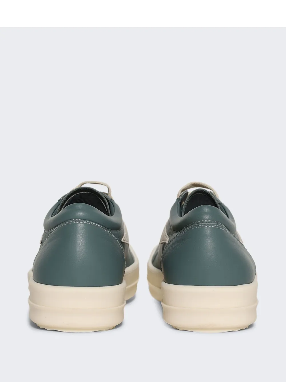 Rick Owens leather panel trainers Green