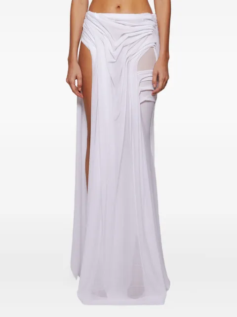 Di Petsa Wetlook draped skirt