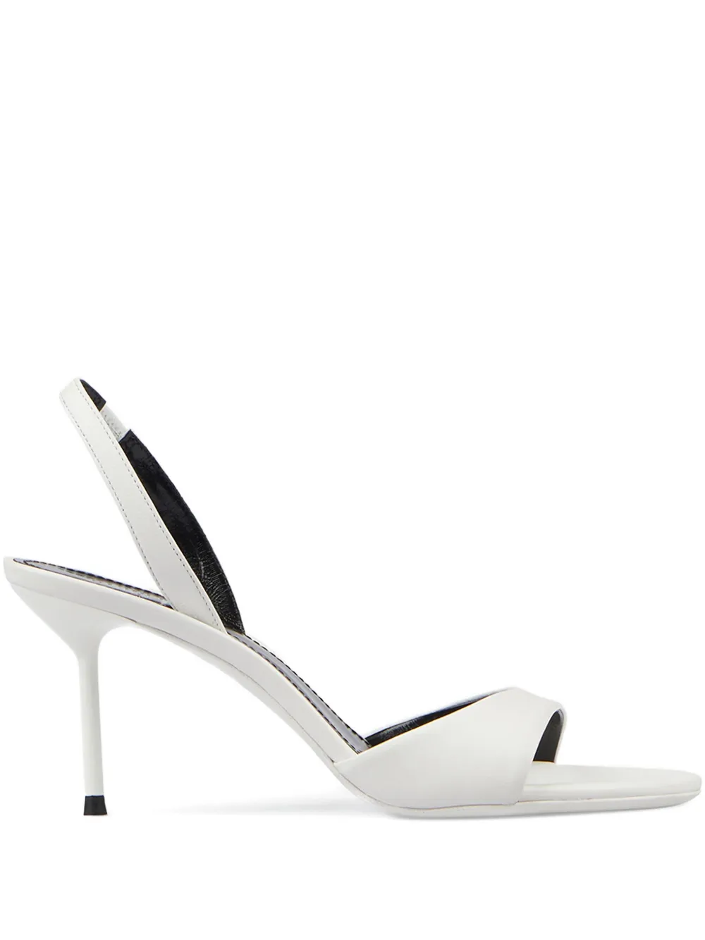 Paris Texas 70mm Lidia slingback heeled sandals Wit
