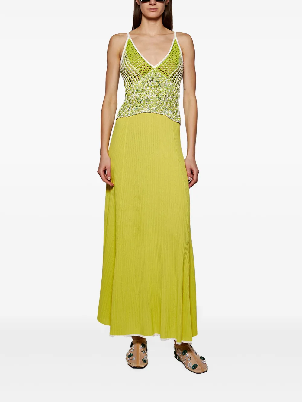 Christopher Esber Grafted Duo maxi dress - Groen