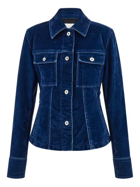 Ferragamo button-fastening flap-pocket jacket