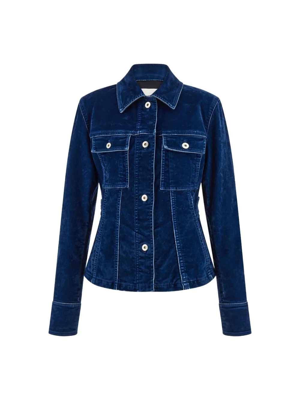 Ferragamo Jack met klepzak en knoopsluiting Blauw