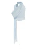 LaQuan Smith silk top - Blue
