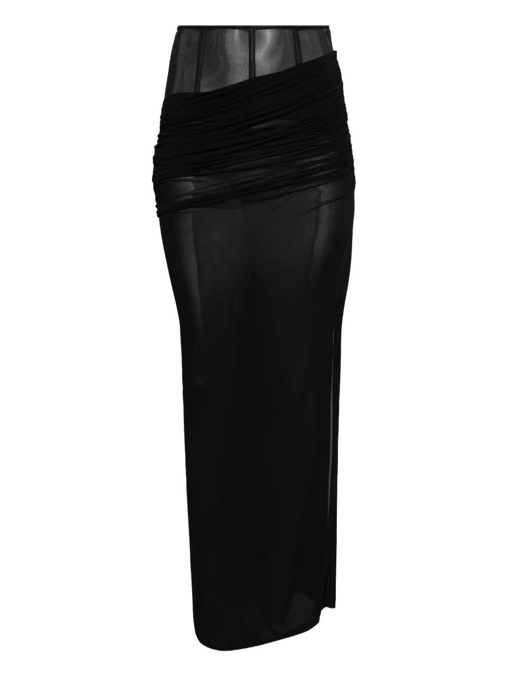 Christopher Esber corset draped skirt Zwart
