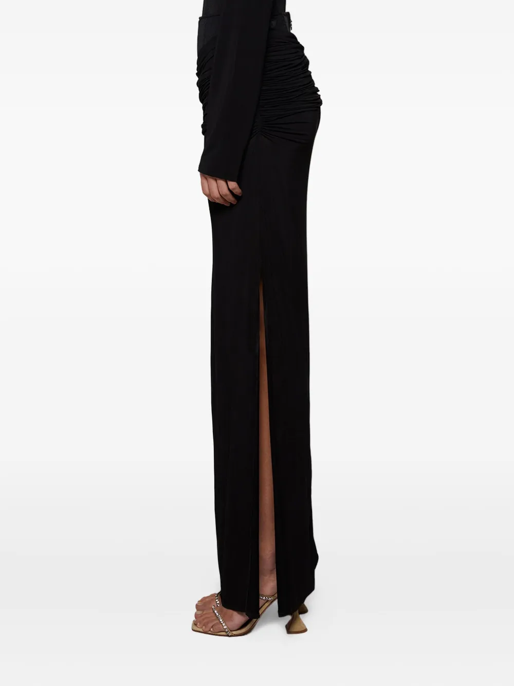 Christopher Esber corset draped skirt Zwart