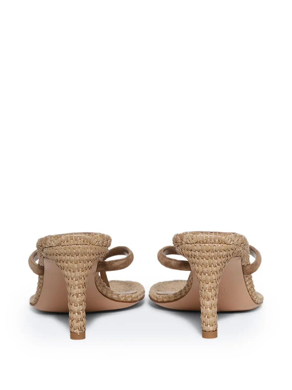Gianvito Rossi 80mm suede heeled sandals Brown