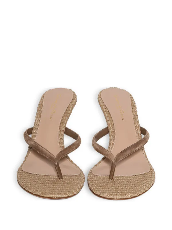 Gianvito Rossi>>スエードサンダル Gianvito Rossi スエードサンダル 80mm | ブラウン | FARFETCH JP