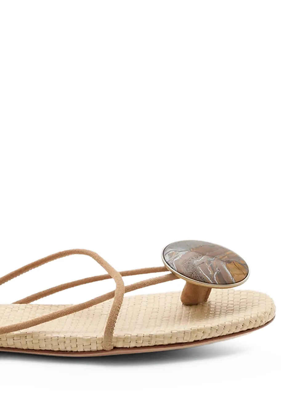 Christopher Esber Doma stoned flat sandals Neutrals