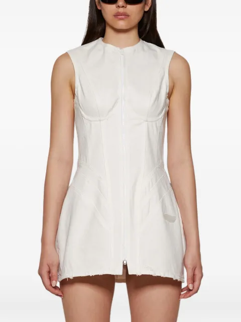 Natasha Zinko Perfect Body zip-front corset mini dress