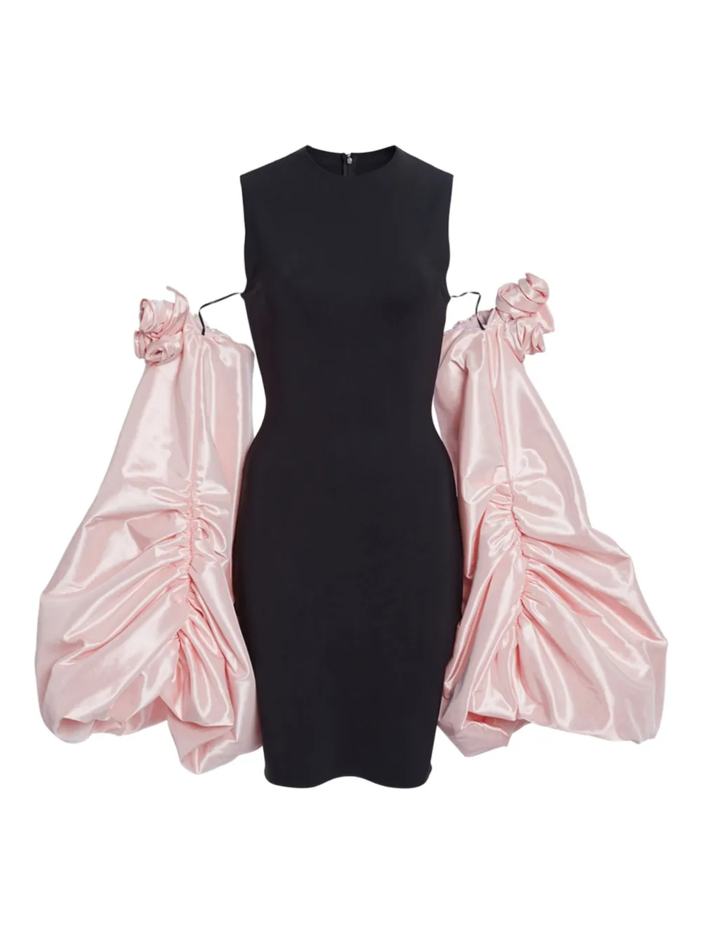 taffeta sleeved dress