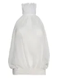 Christopher Esber pintucked halterneck top - White