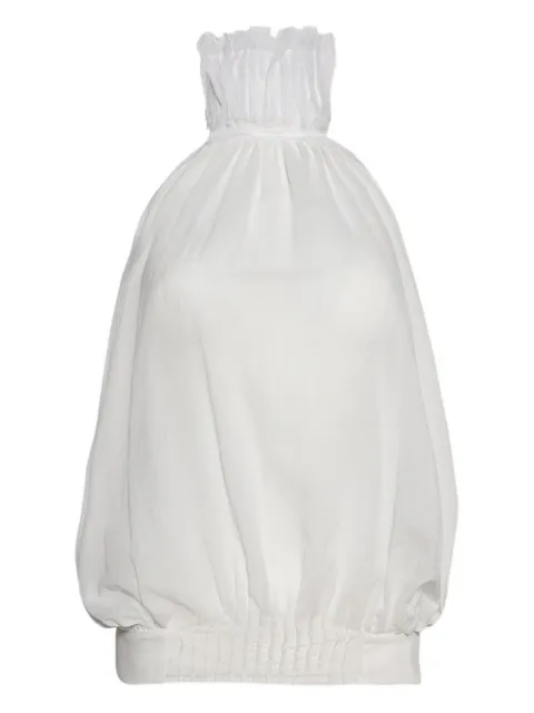 Christopher Esber pintucked halterneck top