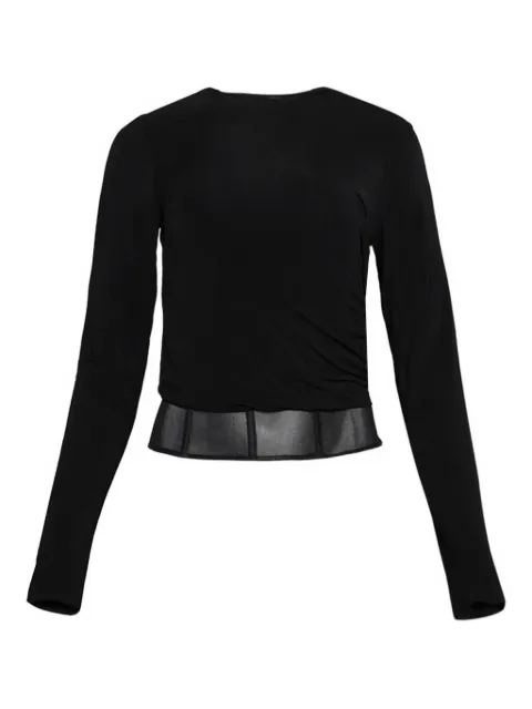 Christopher Esber Coiled jersey corseted long-sleeve T-shirt