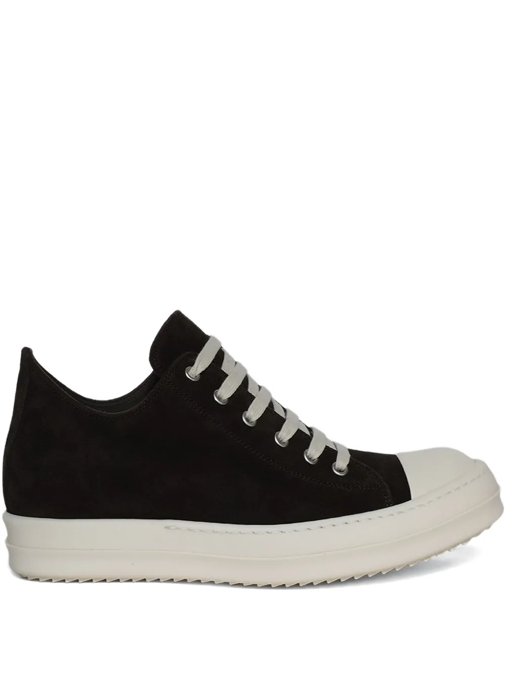 Rick Owens suede low-top sneakers Brown