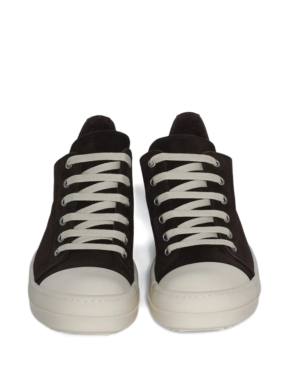 Rick Owens suede low-top sneakers Brown