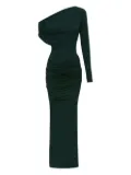 Alex Perry asymmetric draped maxi dress - Green